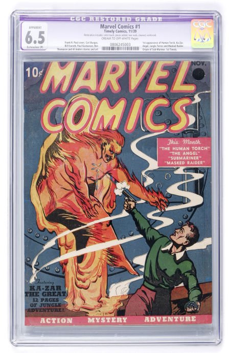 Marvel Comics #1 (Timely, 1939) CGC Apparent FN+