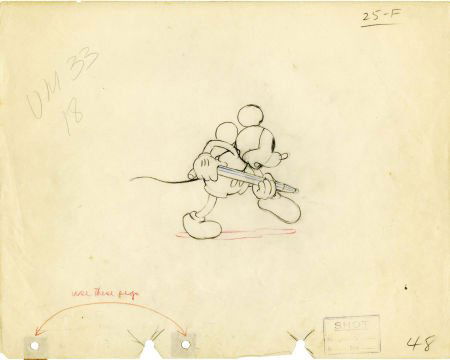 Mickey's Garden Animation Production Drawing Ori