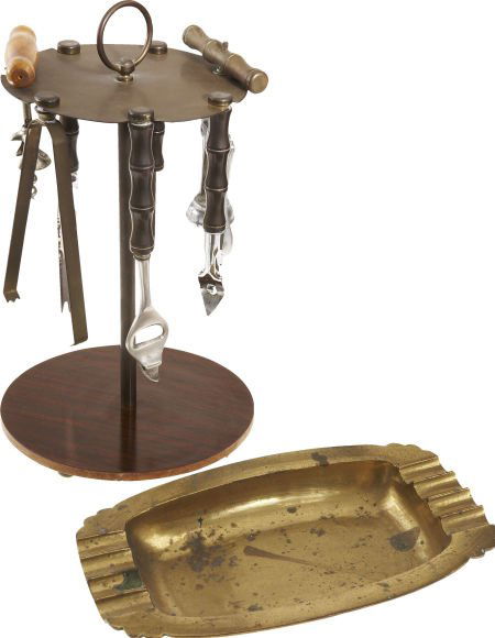 Ernie Kovacs' Ashtray and Bar Tools. Includes a