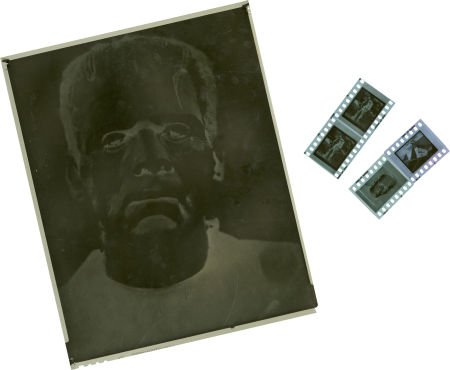Four Negatives of Karloff in Bride of Frankenste
