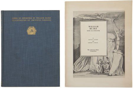 [William Blake]. Two Blake-Related Books, includ