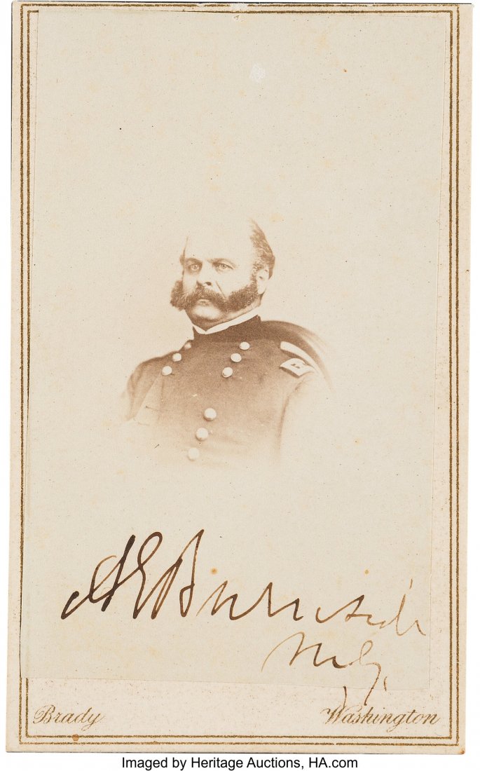 Union General Ambrose Burnside Carte de Visite S (1 of 2)