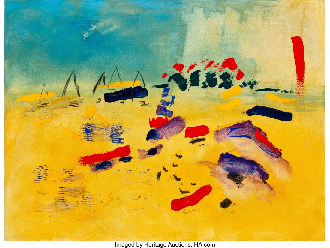 Wayne Ensrud (American, b. 1934) Marblehead VII,: Wayne Ensrud (American, b. 1934) Marblehead VII, April 2004 Acrylic on canvas 30 x 39-3/4 inches (76.2 x 101.0 cm) Signed lower center: Ensrud Signed, dated and titled on the reverse: Marblehead VII /