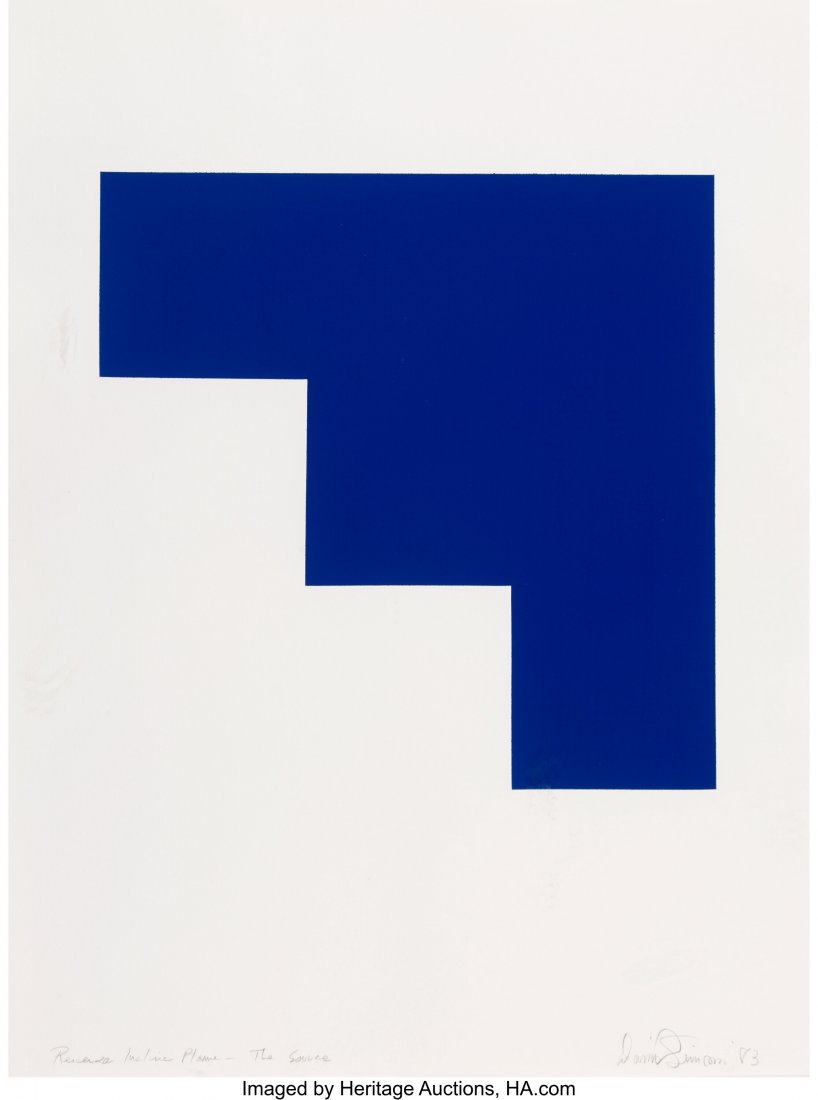 David Simpson (b. 1928) Reverse Incline Plane-Th: David Simpson (b. 1928) Reverse Incline Plane-The Source, 1983 Acrylic on paper 30 x 22-1/2 inches (76.2 x 57.2 cm) Signed, dated, and titled along lower edge: Reverse Incline Plane - The Source / Dav