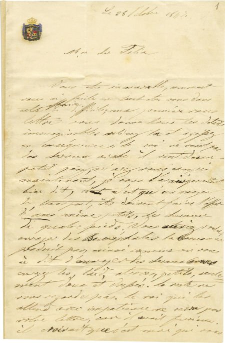 Jerome Bonaparte Autograph Letter Signed, "Jerom