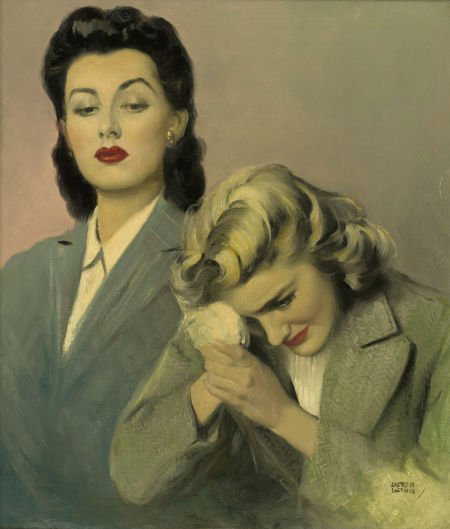 87338: ANDREW LOOMIS (American 1892 - 1959) Two Women O