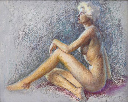 ZOE MOZERT (American 1904 - 1993) Nude, c. 1940