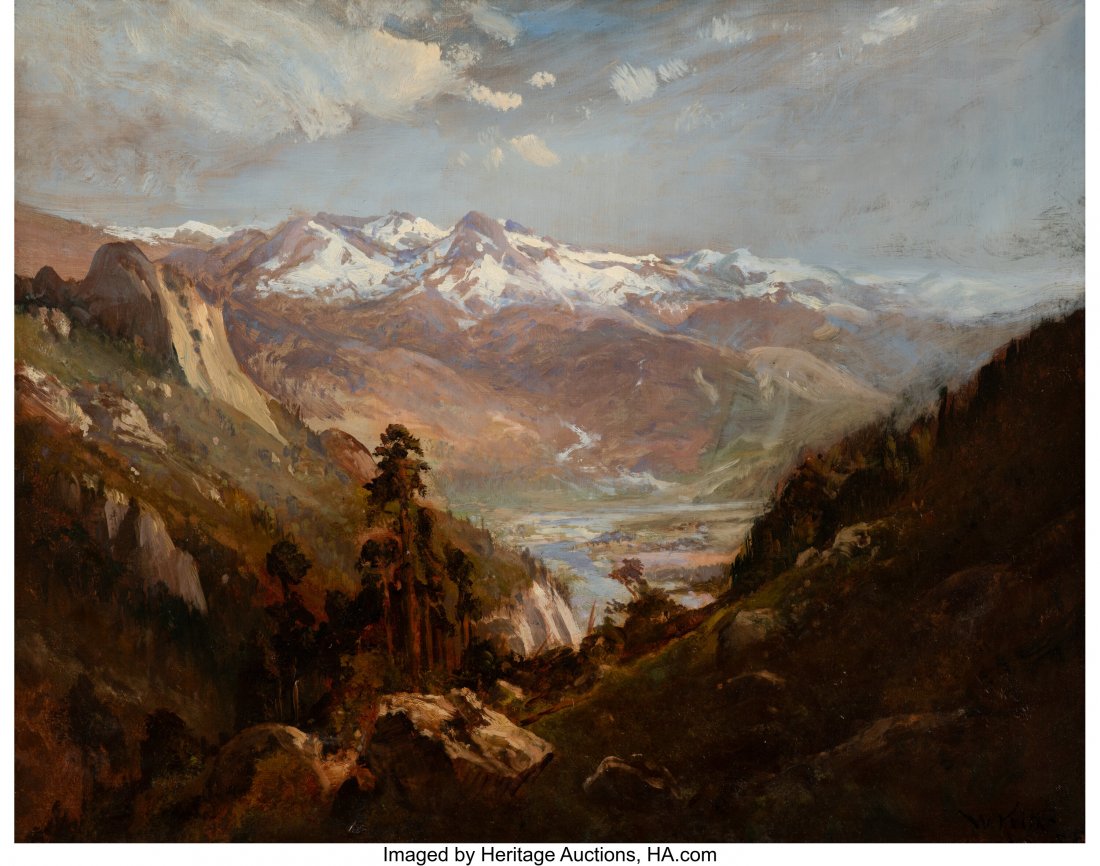 William Keith (American, 1838-1911) Snow in the: William Keith (American, 1838-1911) Snow in the Valley of Eastern Sierras, circa 1875 Oil on canvas 24 x 30 inches (61.0 x 76.2 cm) Signed and inscribed lower right: W. Keith S.F. PROVENANCE: Collecti