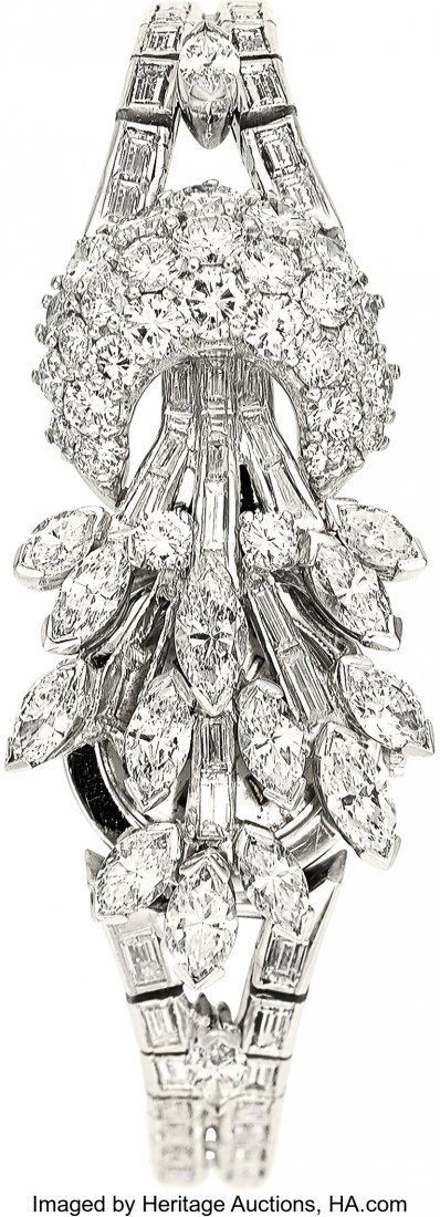 Swiss Lady's Diamond, Platinum Covered Dial Inte (1 of 2)