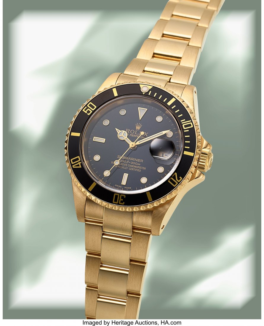 Rolex, 18k Gold Oyster Perpetual Date Submariner (1 of 6)