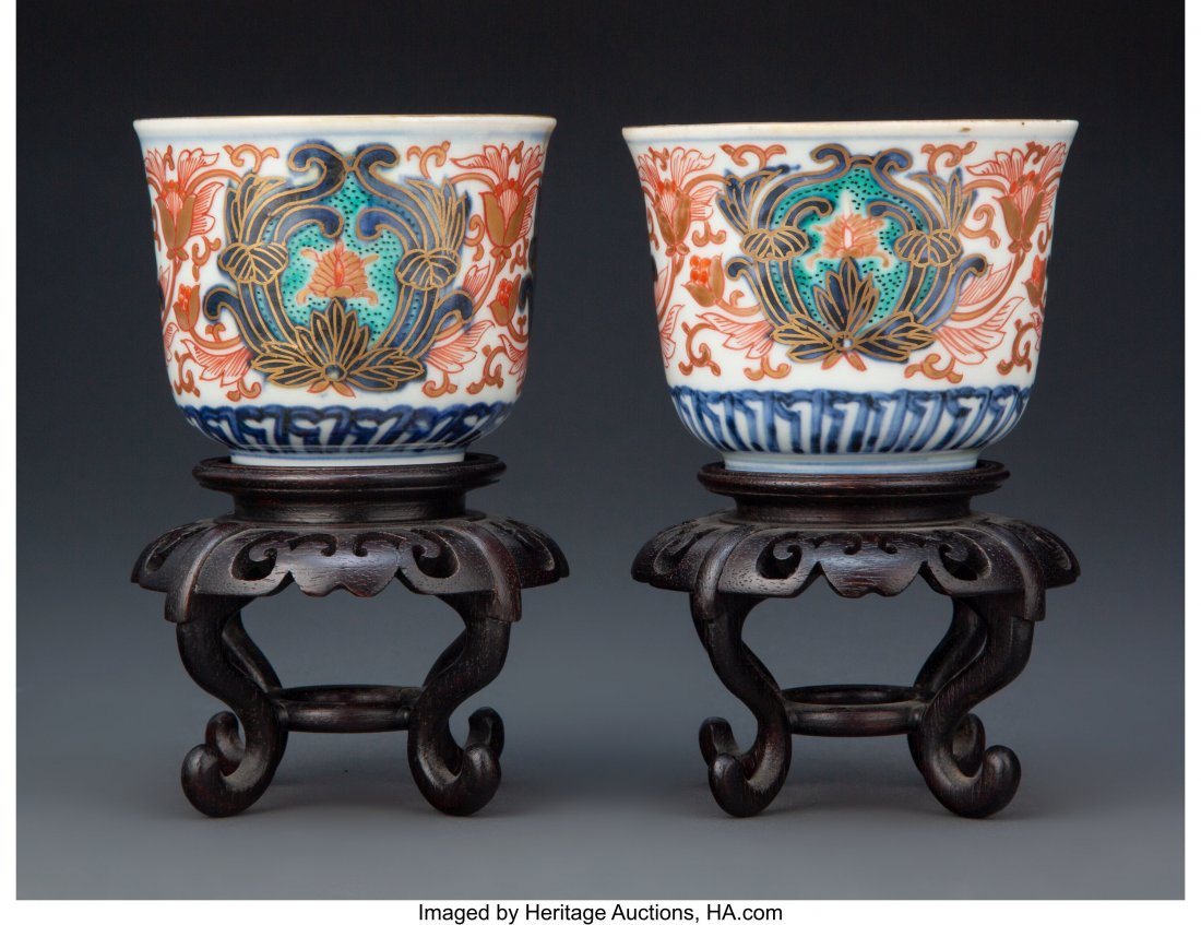 A Pair of Chinese Tea Cups Marks: Four-character (1 of 4)