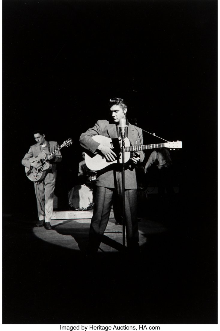 Alfred Wertheimer (German/American, 1929-2014) E: Alfred Wertheimer (German/American, 1929-2014) Elvis Presley Rehearsing at CBS Studio, New York City, 1956 Gelatin silver, printed 1987 14-1/2 x 9-3/4 inches (36.8 x 24.8 cm) Signed and editioned 1/30