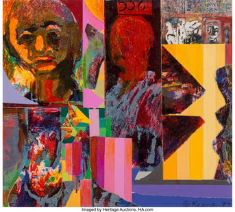 Paul Keene Jr. (American, 1920-2009) The song of: Paul Keene Jr. (American, 1920-2009) The song of my Heirs, from the Orpheus and Eurydice Series, 1997 Mixed Media on board 9 x 10 inches (22.9 x 25.4 cm) Signed lower right: Keene 97 Dated, titled and
