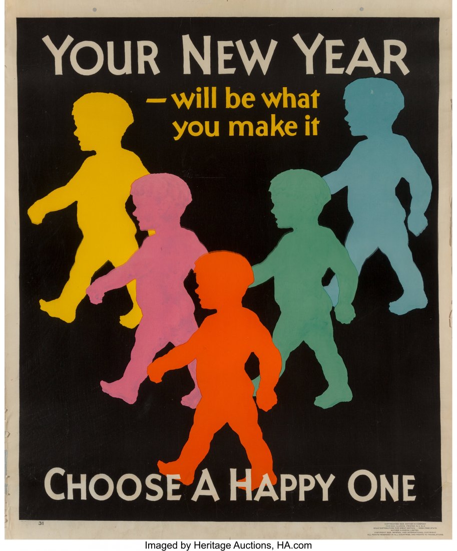 American School (20th Century) Group of Four adv: American School (20th Century) Group of Four advertisement posters, circa 1920 Lithograph on paper, each 36 x 44 inches (91.4 x 111.8 cm) (largest, sheet) Each printed by Mather and company, Chicago, 