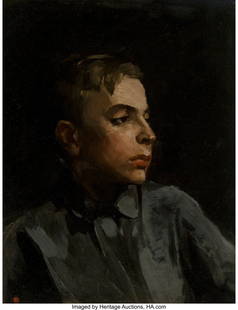 Ashcan School (20th Century) Head of a Boy Oil o: Ashcan School (20th Century) Head of a Boy Oil on canvas 20 x 16 inches (50.8 x 40.6 cm) PROVENANCE: Collection of Christina Morton; Estate from the above; Private collection, New York, Acquired from
