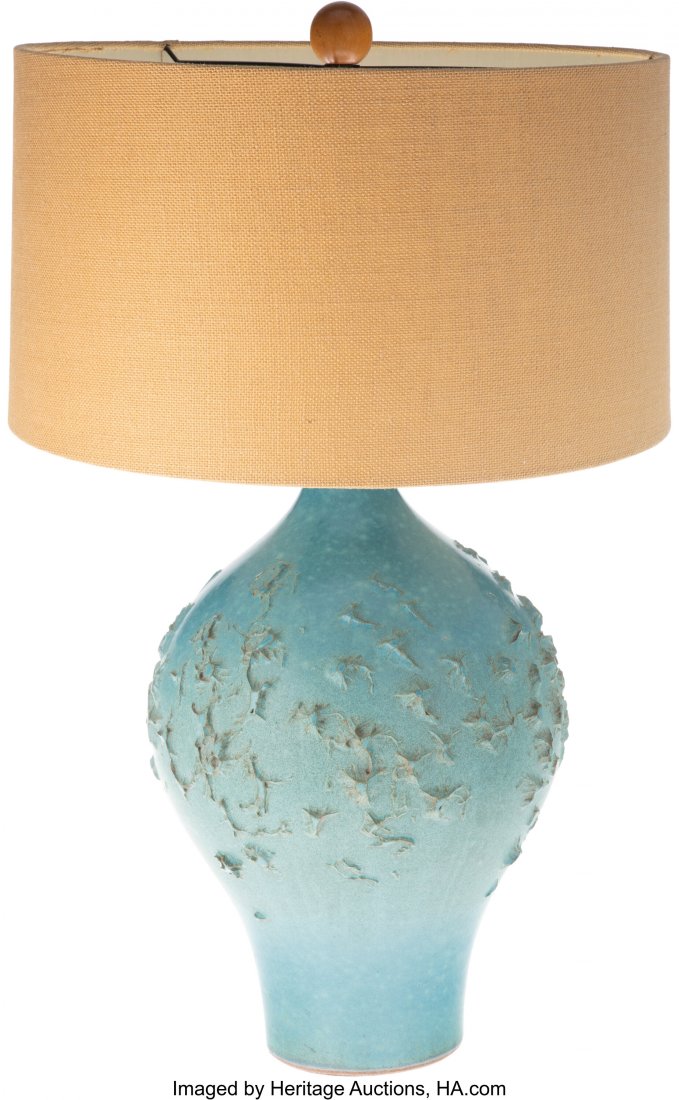 Lee Rosen (American, 20th Century) Lamp, mid-20t: Lee Rosen (American, 20th Century) Lamp, mid-20th century, Design Technics Ceramic 28-1/2 x 18-1/2 inches (72.4 x 47.0 cm) Stamped with artist's cipher HID03101062020 © 2020 Heritage Auctions | A