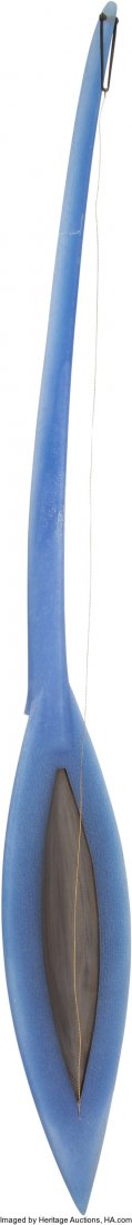 Daniel Clayman (American, b. 1957) Blue Lute, 19: Daniel Clayman (American, b. 1957) Blue Lute, 1998 Glass 49-1/2 x 6-1/8 x 2 inches (125.7 x 15.6 x 5.1 cm) Signed Daniel Clayman 1998 Property from the Estate of Richard Sloan, Los Angeles PROVENANCE: