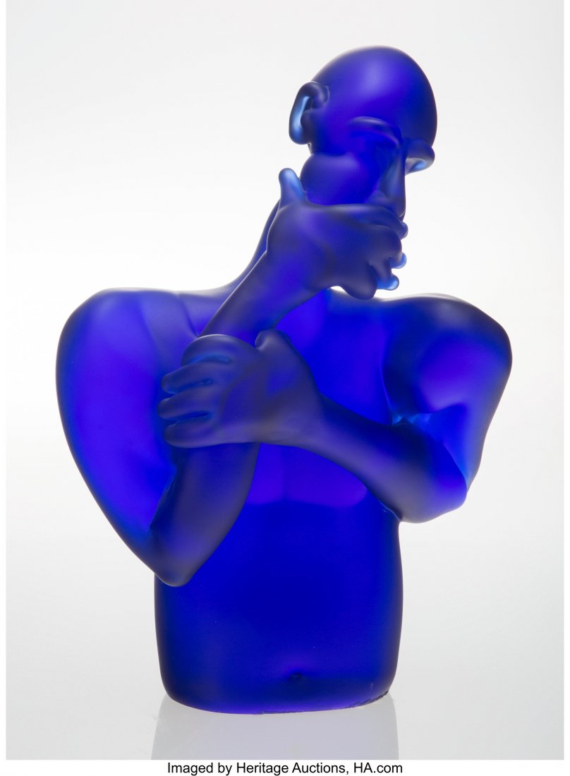 Richard Jolley (American, b. 1952) Neodymium Tor: Richard Jolley (American, b. 1952) Neodymium Torso, circa 1995 Glass 14 x 9-1/2 inches (35.6 x 24.1 cm) Property from the Estate of Richard Sloan, Los Angeles HID03101062020 © 2020 Heritage Aucti