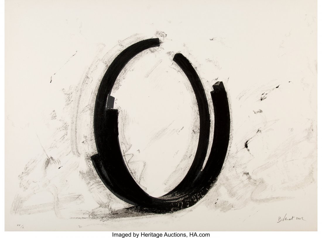 Bernar Venet (b. 1941) Variation on the Arc, 200: Bernar Venet (b. 1941) Variation on the Arc, 2002 Screenprint on paper 22 x 30 inches (55.9 x 76.2 cm) (sheet) IV/X Signed, numbered, and dated in pencil along lower edge Published by Brand X Edition,