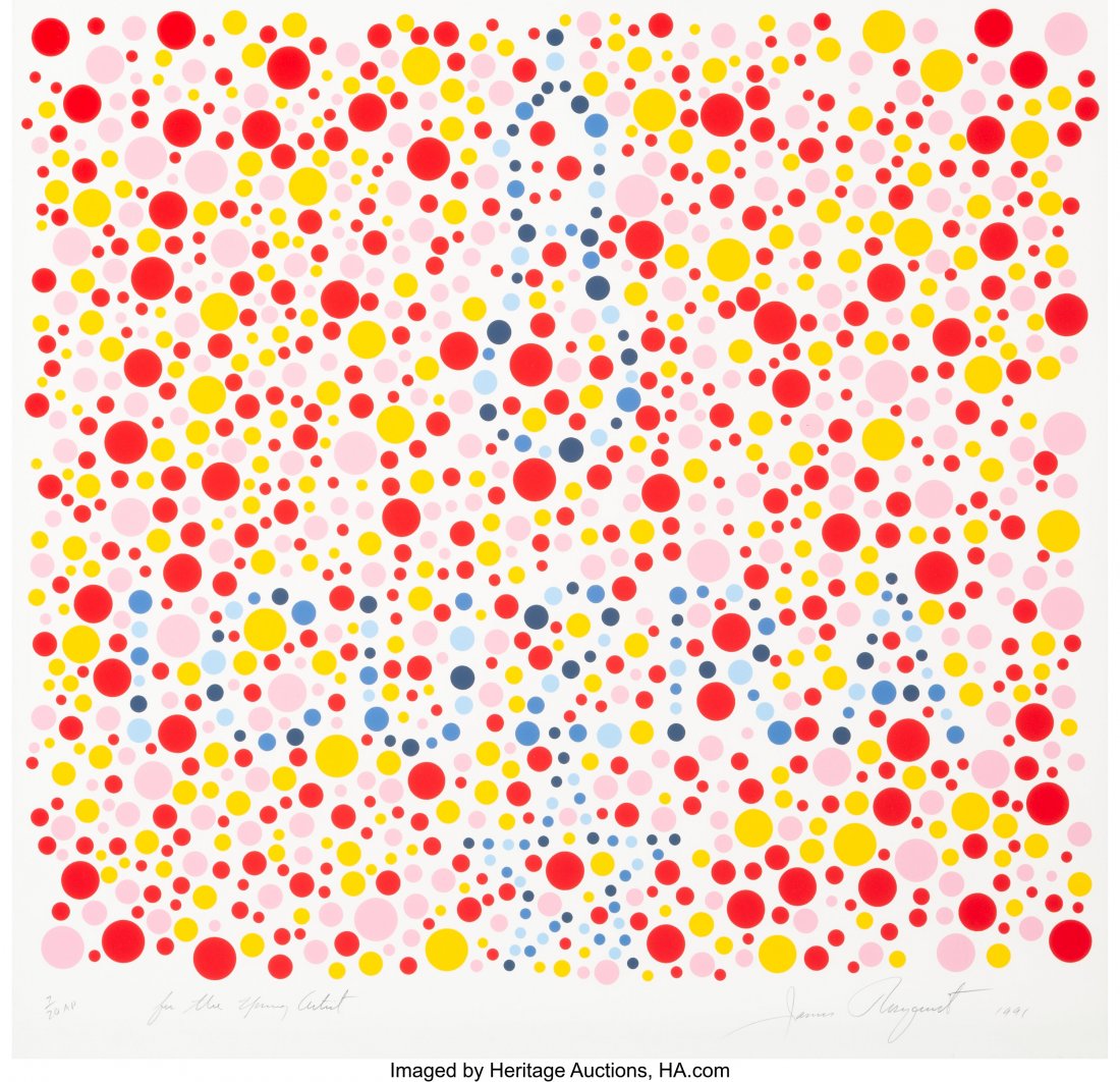 James Rosenquist (1933-2017) For the Young Artis: James Rosenquist (1933-2017) For the Young Artist, 1991 Screenprint in colors on wove paper 35 x 36 inches (88.9 x 91.4 cm) (sheet) A.P. 7/20 (aside from an edition of 80) Signed, numbered, dated, and