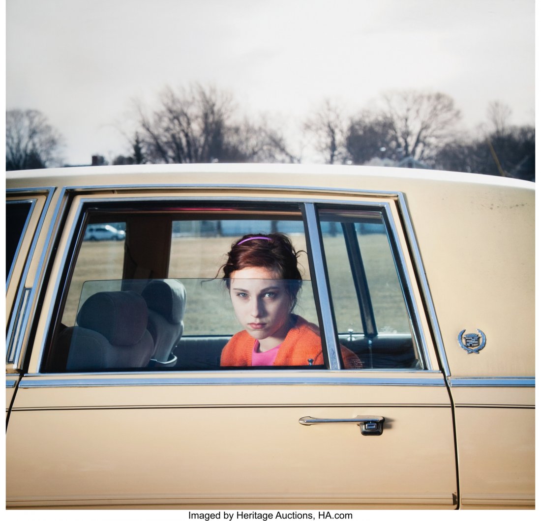 Cig Harvey (British, 1973) The Pale Yellow Cadil: Cig Harvey (British, 1973) The Pale Yellow Cadillac, Sadie, Portland, Maine (from the You Like at Me Like an Emergency series, Act II), 2010 Chromogenic 28 x 28 inches (71.1 x 71.1 cm) Signed and edit