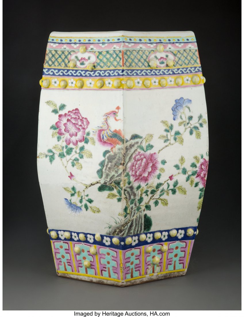 A Chinese Famille Rose Porcelain Garden Seat 19 (1 of 6)