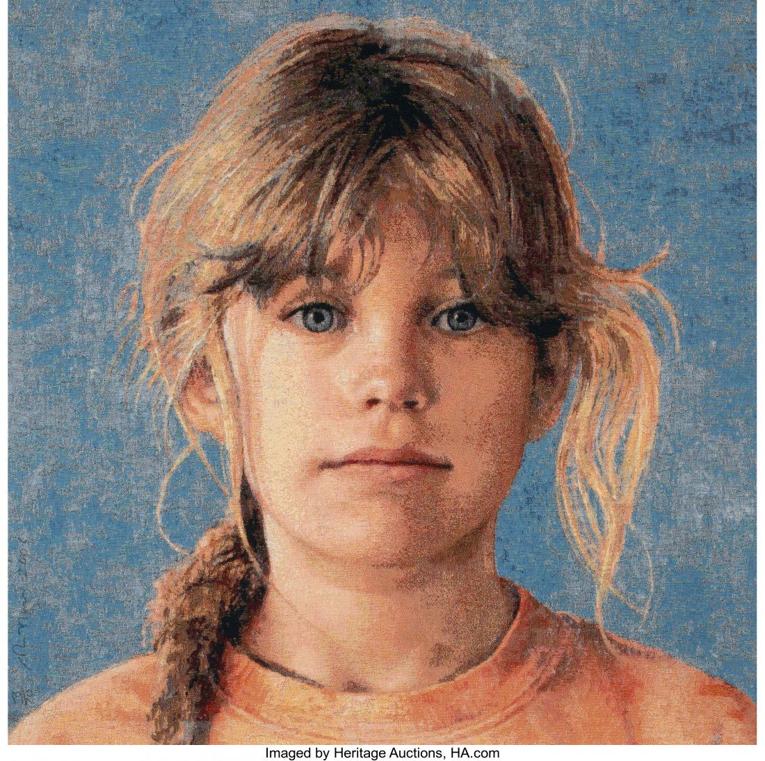 John Nava (b. 1947) Becky, 2006 Tapestry 39 x 40: John Nava (b. 1947) Becky, 2006 Tapestry 39 x 40 inches (99.1 x 101.6 cm) Ed. 3/10 HID03101062020 © 2020 Heritage Auctions | All Rights Reserved