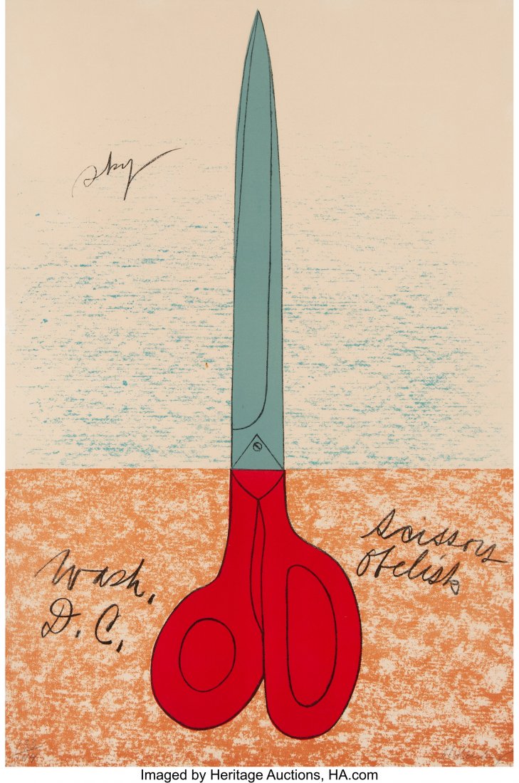 Claes Oldenburg (b. 1929) Scissors as Monument, (1 of 2)