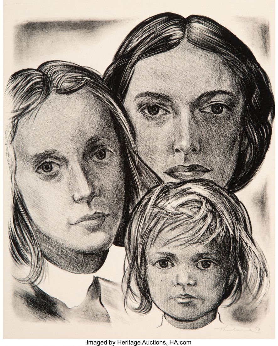 Wayne Thiebaud (b. 1920) Three Generations of Wo (1 of 2)