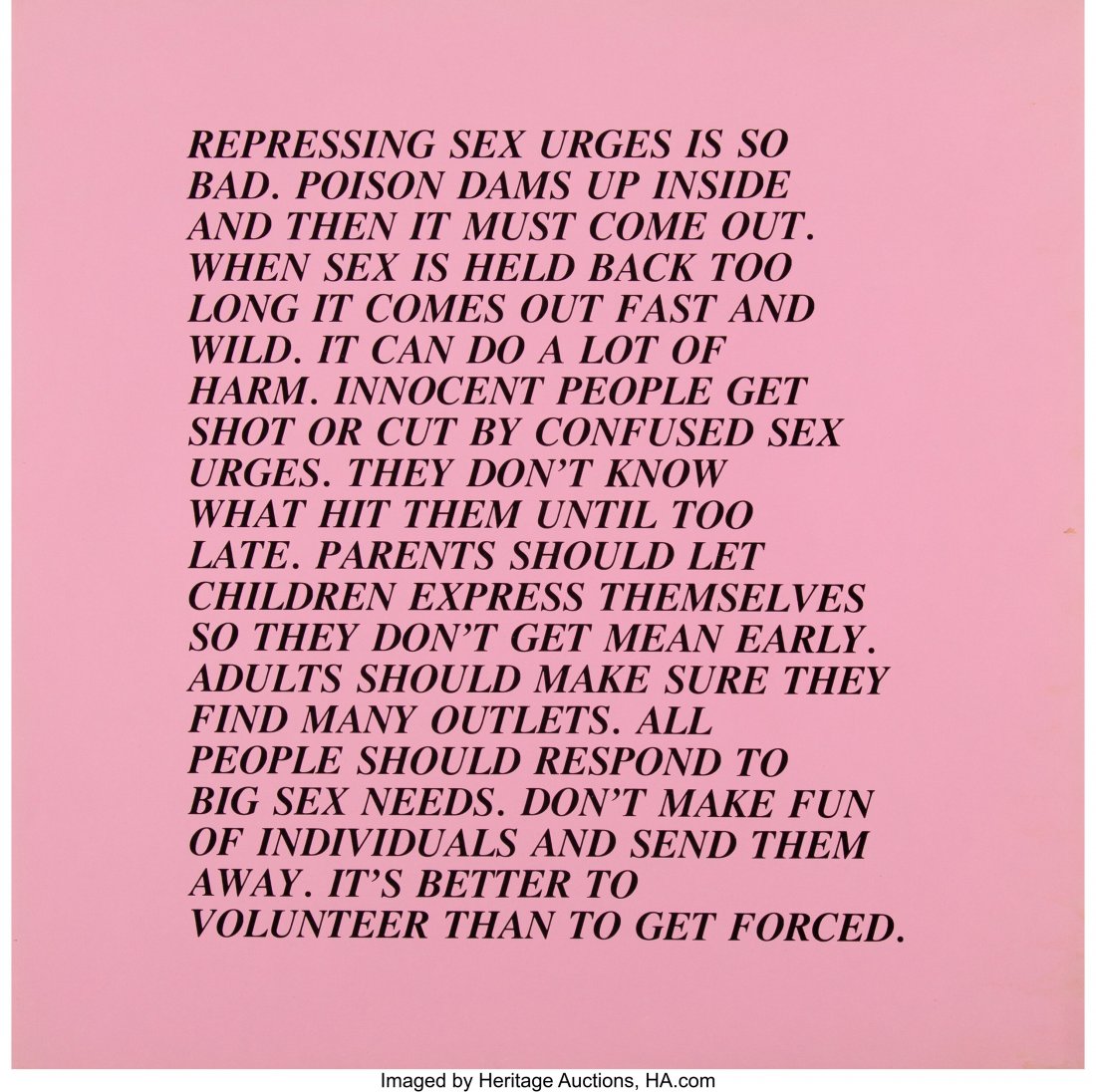 Jenny Holzer (b. 1950) Inflammatory Essays (28 w (1 of 10)