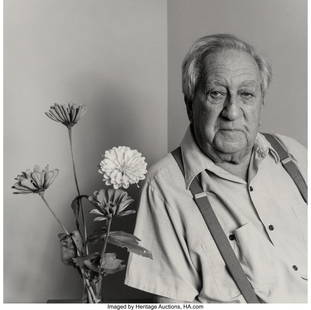 Herb Snitzer (American, b. 1932) Three Portraits: Herb Snitzer (American, b. 1932) Three Portraits of Photographer Aaron Siskind (3 works), 1987 Gelatin silver 13-1/4 x 10-1/4 inches (33.7 x 26.0 cm) (largest) One signed in ink lower margin recto. Tw