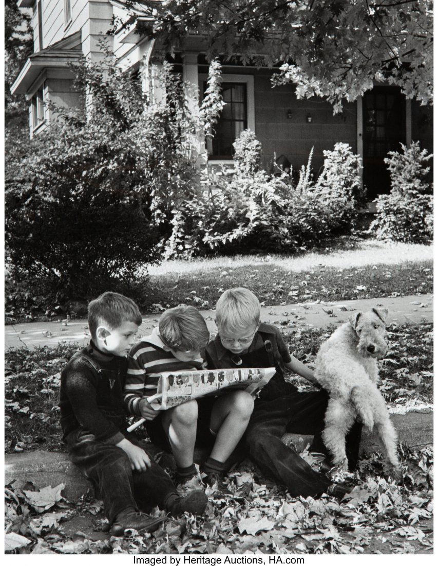 Alfred Eisenstaedt (American, 1898-1995) An Amer: Alfred Eisenstaedt (American, 1898-1995) An American Block, Hamilton, Ohio, 1943 Gelatin silver, printed later 17-3/8 x 13-1/2 inches (44.1 x 34.3 cm) Signed and numbered 114/250 in ink, lower margin
