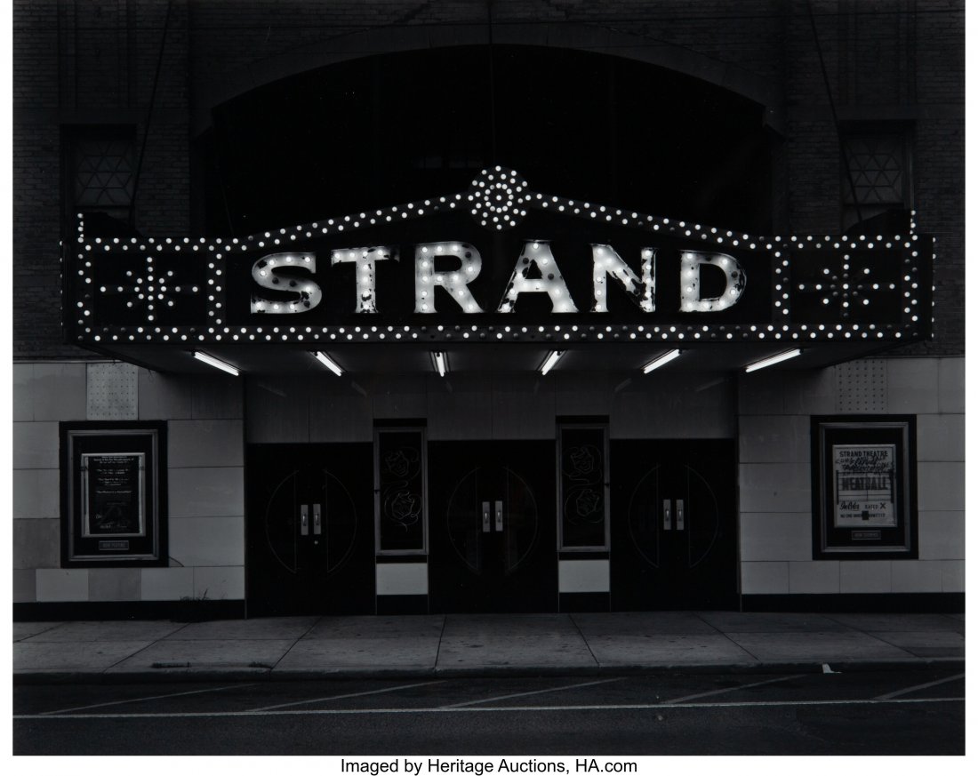 George Tice (American, 1938) Strand Theater, Key: George Tice (American, 1938) Strand Theater, Keyport, New Jersey, 1973 Gelatin silver, printed later 10-1/2 x 13-1/4 inches (26.7 x 33.7 cm) Signed in pencil, lower mount recto. Titled and dated in in