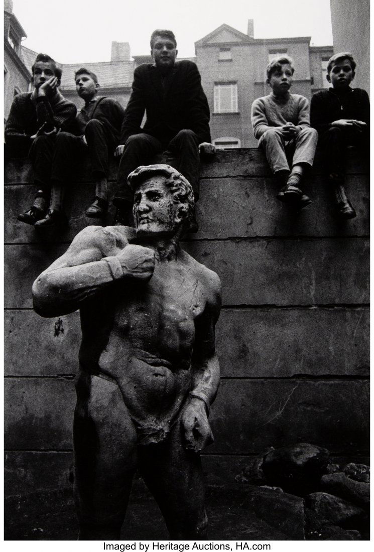 Will McBride (American, 1931-2015) Boys on a Wal: Will McBride (American, 1931-2015) Boys on a Wall, 1959 Gelatin silver, printed 1992 22 x 14-3/4 inches (55.9 x 37.5 cm) Signed, titled, dated, and editioned 7/30 in pencil, verso. Inscribed 'The post