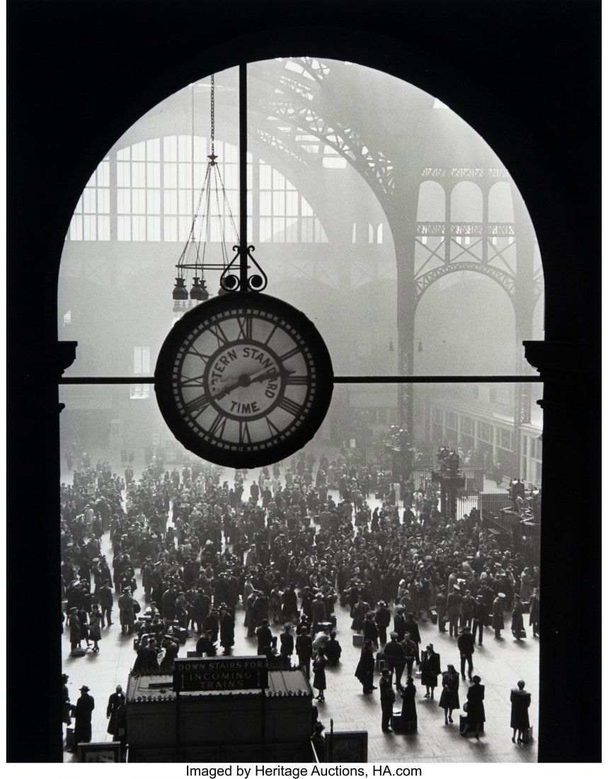 Alfred Eisenstaedt (American, 1898-1995) Farewel: Alfred Eisenstaedt (American, 1898-1995) Farewell to Servicemen, Pennsylvania Station, 1943 Gelatin silver, printed later 17-1/4 x 13-1/2 inches (43.8 x 34.3 cm) Signed and numbered 197/250 in ink, lo