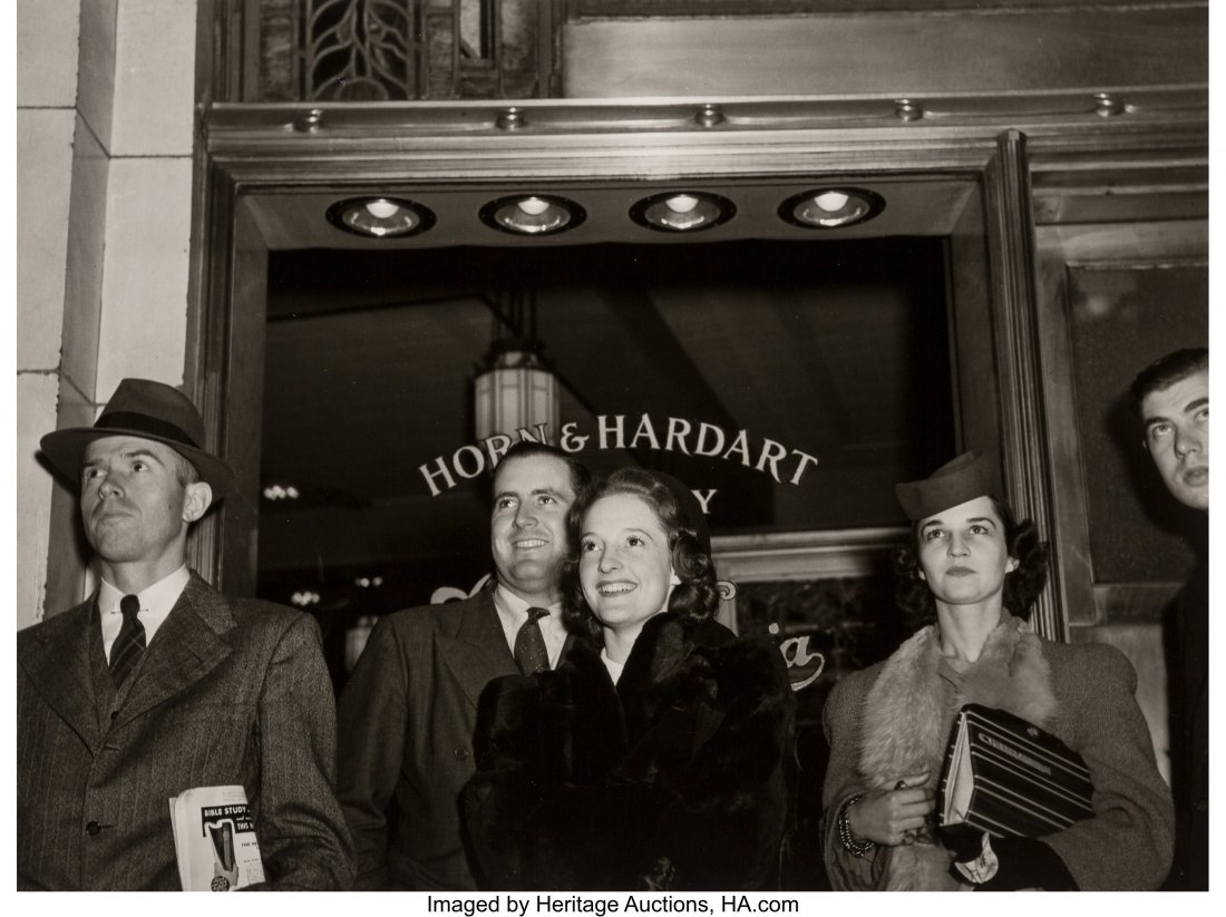 Lou Stoumen (American, 1917-1991) Watching Elect: Lou Stoumen (American, 1917-1991) Watching Electric Signs, Times Square, New York City and Black Cat Bar and Brothel, San Juan (2 works), circa 1940 Gelatin silver, printed later 9-1/4 x 12-1/2 inches
