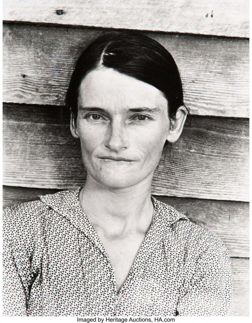 Walker Evans (American, 1903-1975) Three Portrai: Walker Evans (American, 1903-1975) Three Portraits of Farm Workers, circa 1936 Gelatin silver, printed later 7-1/4 x 9-1/4 inches (18.4 x 23.5 cm); and the reverse Two bear Library of Congress stamp,