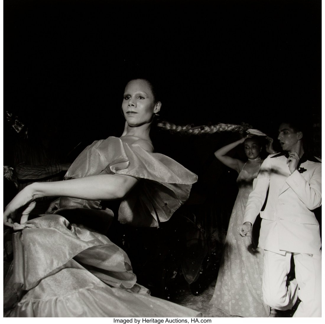 Larry Fink (American, 1941) Studio 54, New York: Larry Fink (American, 1941) Studio 54, New York City, 1977 Oversized gelatin silver, printed 2003 18-1/2 x 18-1/2 inches (47.0 x 47.0 cm) Signed, titled, and dated in pencil, verso. HID03101062020 &co