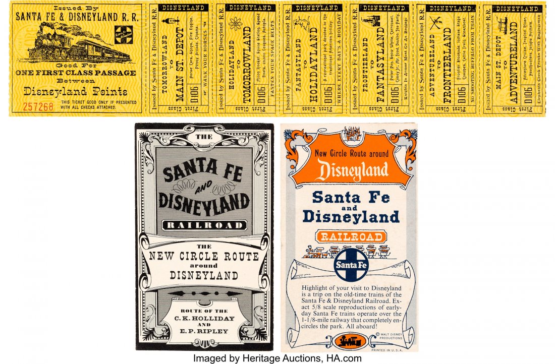 Disneyland Santa Fe Train Tickets and Circle Rou (1 of 4)
