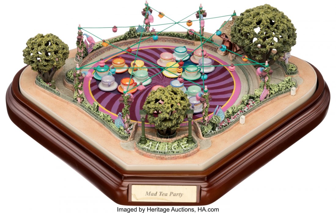 Disneyland Robert Olszewski Fantasyland Alice in: Disneyland Robert Olszewski Fantasyland Alice in Wonderland Mad Tea Party Attraction Miniature (Walt Disney, 2005). Crafted by Master Miniature Artist Robert Olszewski, this detailed recreation of Dis