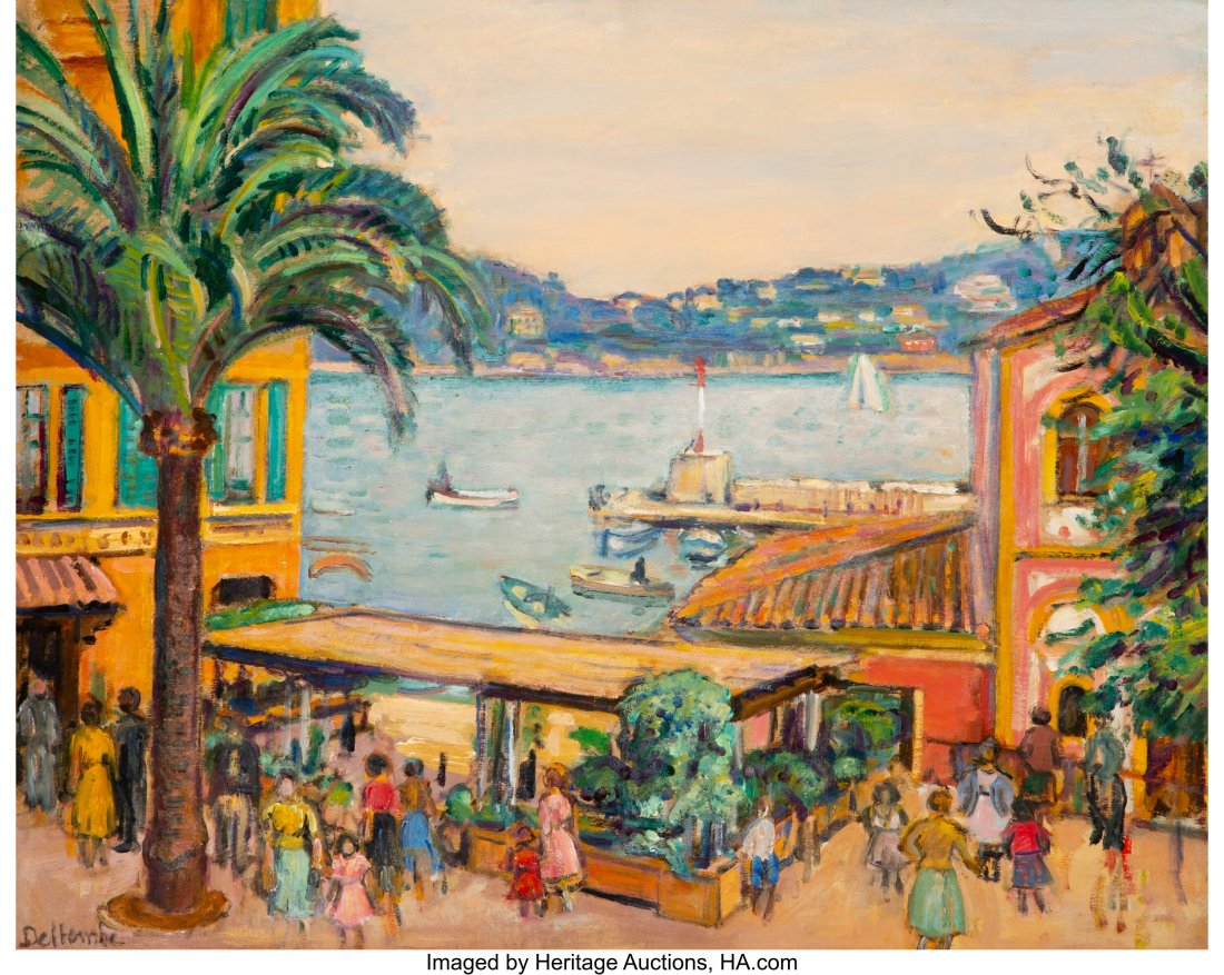 Paul Deltombe (French, 1878-1978) La Chapelle, S: Paul Deltombe (French, 1878-1978) La Chapelle, St. Pierre, Villefranche sur Mer Oil on board 25-1/2 x 32 inches (64.8 x 81.3 cm) Signed lower left: Deltombe HID03101062020 © 2020 Heritage Auction