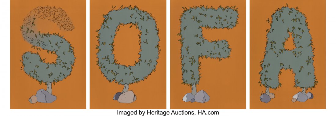 Larry Johnson (b. 1959) Untitled (Unfinished Top: Larry Johnson (b. 1959) Untitled (Unfinished Topiary) S, O, F, A (four works), 2001 Dye coupler 60 x 48 inches (152.4 x 121.9 cm) (sheet, each) Ed. 1/3 HID03101062020 © 2020 Heritage Auctions | A