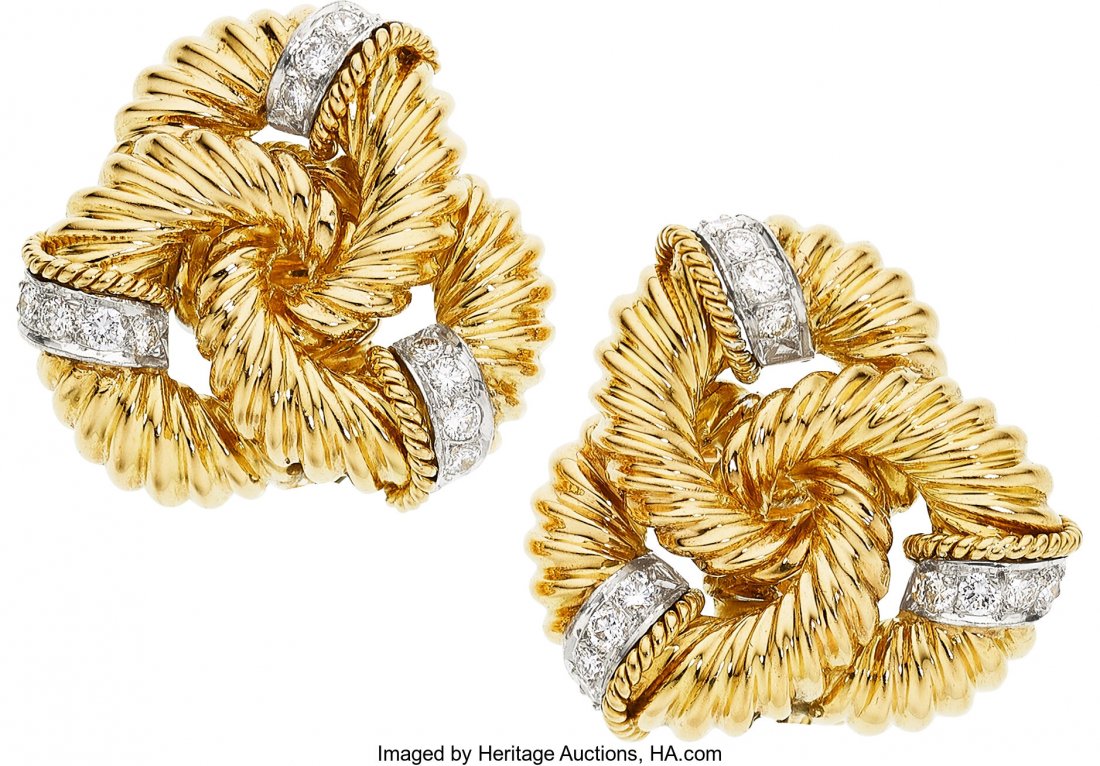 Diamond, Gold Earrings, Vourakis  The earrings f (1 of 2)