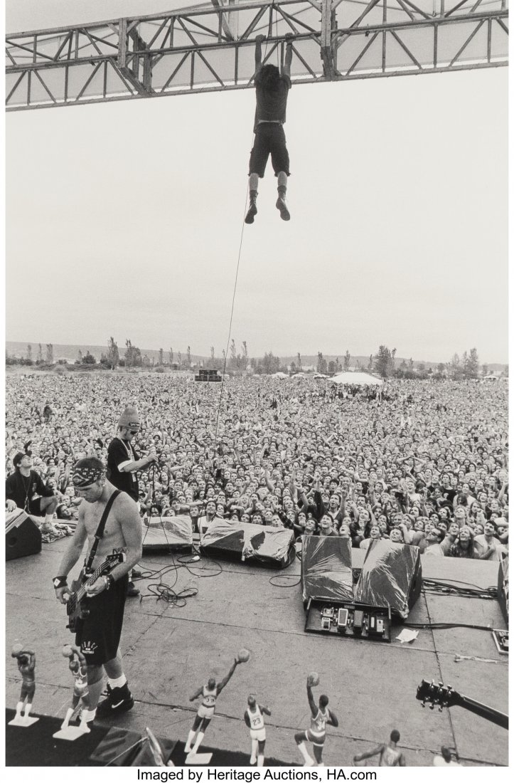 Lance Mercer (American, 20th/21st Century) Eddie: Lance Mercer (American, 20th/21st Century) Eddie Vedder, Pearl Jam, Drop in the Park, Seattle, 1992 Gelatin silver 23 x 15 inches (58.4 x 38.1 cm) Signed, titled, dated, and editioned 2/75 in ink, low