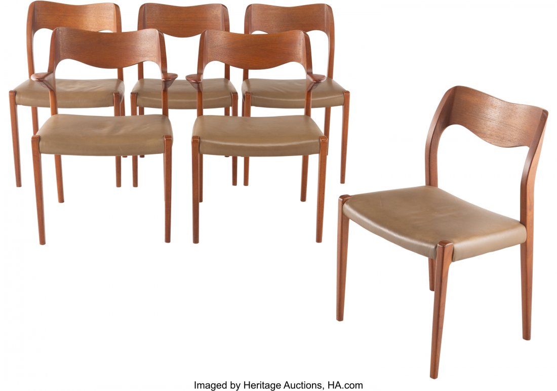 Niels O. Møller (Danish, 1920-1982) Six D (1 of 2)