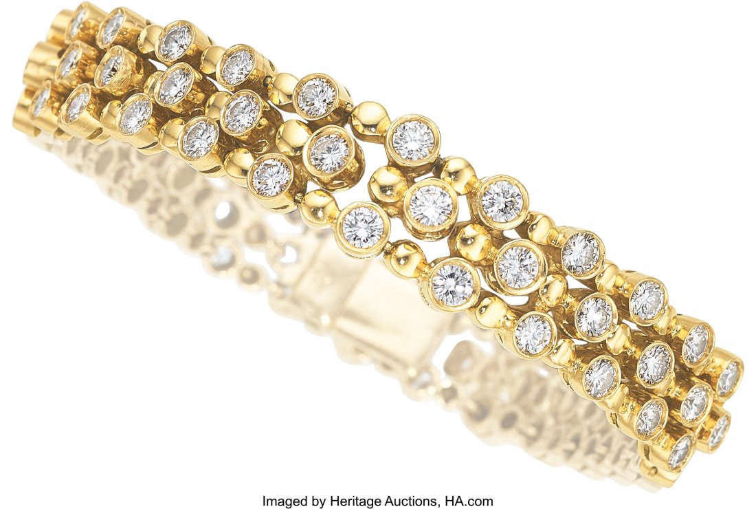 Diamond, Gold Bracelet, Craig Drake  Stones: Ful (1 of 2)