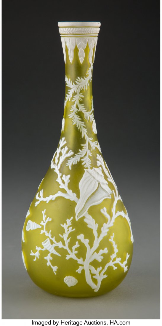 Thomas Webb & Sons Cameo Glass Vase, circa 1900: Thomas Webb & Sons Cameo Glass Vase, circa 1900 10 inches (25.4 cm) HID03101062020 © 2020 Heritage Auctions | All Rights Reserved