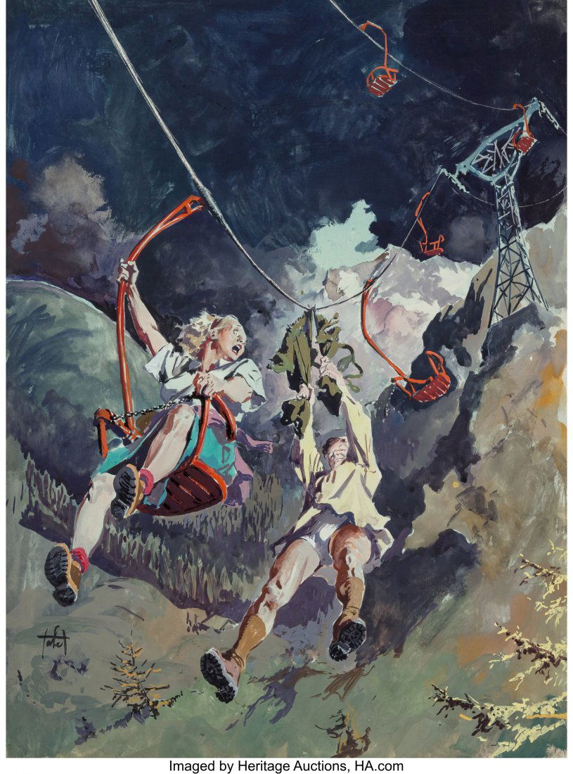 Giorgio Tabet (Italian, 1904-2002) Fear of the A: Giorgio Tabet (Italian, 1904-2002) Fear of the Alps Tempera on board 17-7/8 x 13-1/4 inches (45.4 x 33.7 cm) Signed lower left PROVENANCE: Urania Casa d'Aste, Parma, Italy, October 31, 2018, lot 237;