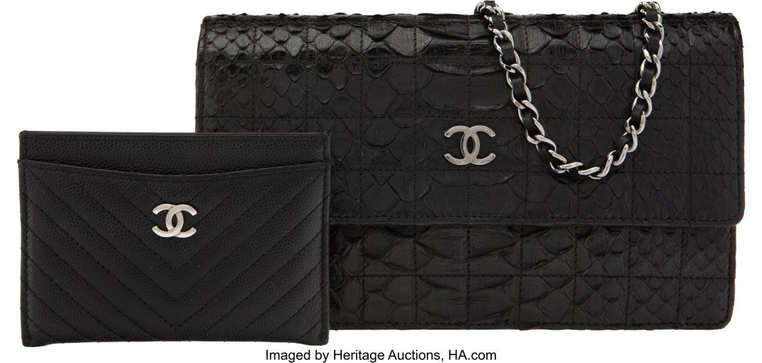 Chanel Set of Two: Python Wallet on Chain and Ca (1 of 5)