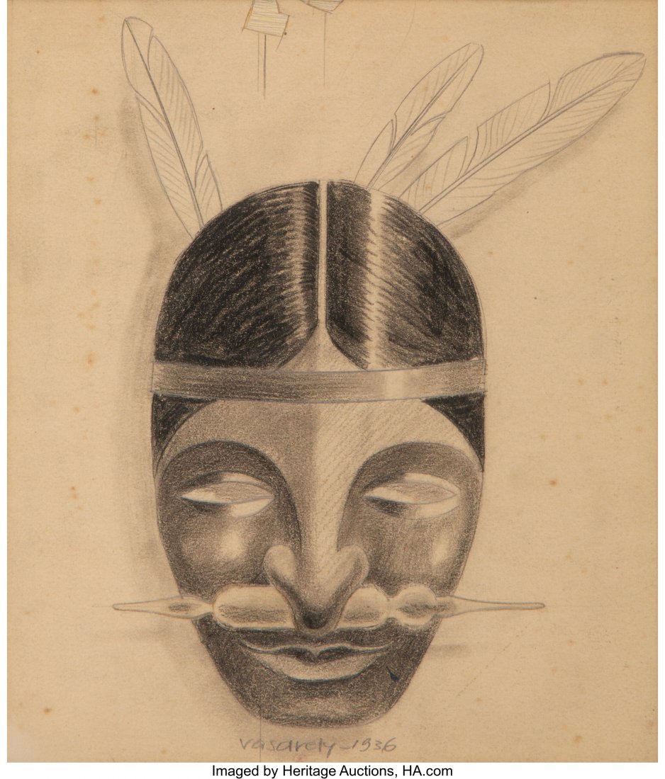 Victor Vasarely (1906-1997) Advertising Project: Victor Vasarely (1906-1997) Advertising Project for Bio Choline, 1936 Pencil on wove paper 6-1/2 x 5-3/4 inches (16.5 x 14.6 cm) Signed and dated on lower center: Vasarely/1936 PROVENANCE: Private col